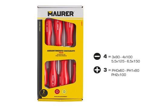 Set cacciaviti maurer pezzi - set,