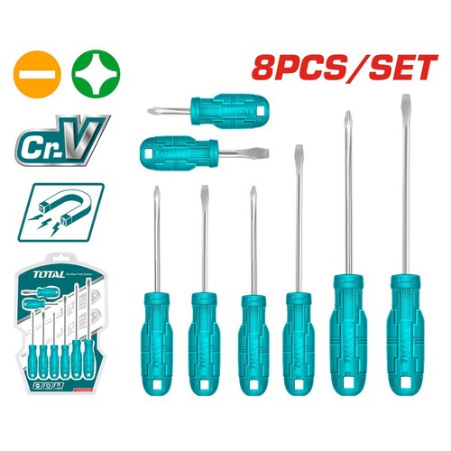 Set cacciaviti 8pz taglio - set,